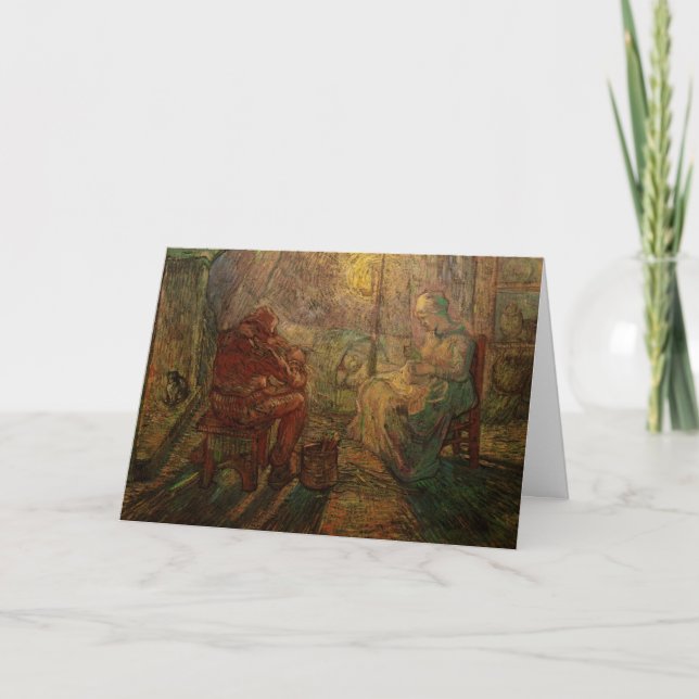 Cartão Noite - O Vigia de Vincent van Gogh (Frente)