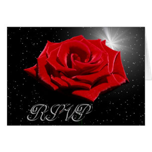 Cartão Noite romântica estrelado