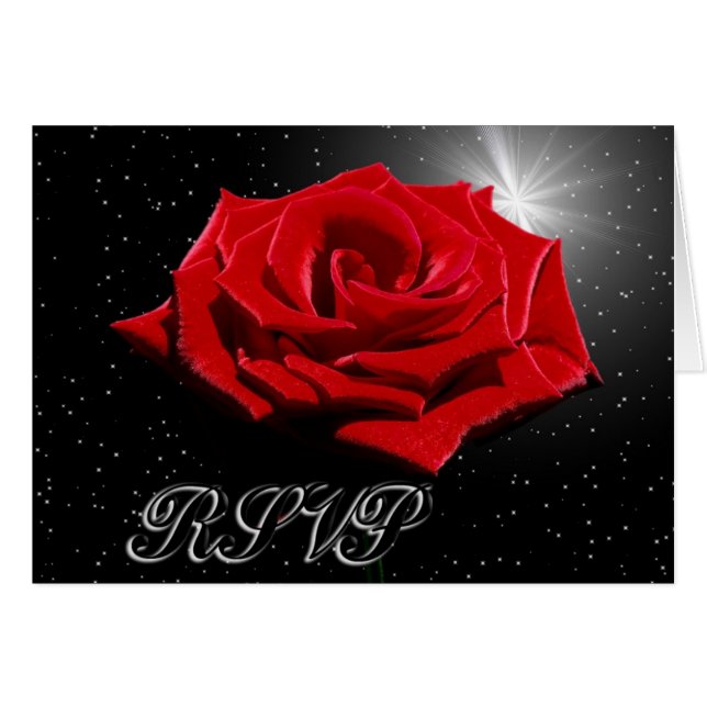 Cartão Noite romântica estrelado (Frente Horizontal)