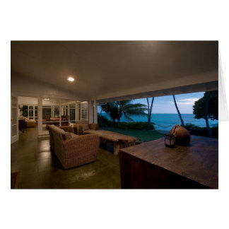 Cartão Noite sobre o Lanai