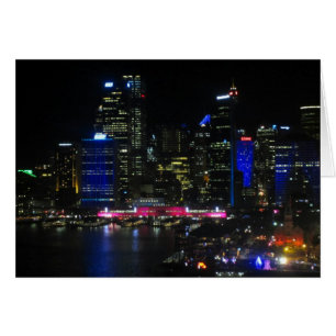 Cartão noites vívidas da Sydney