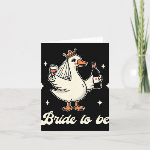Cartão Noiva Babe Chá de panela Bobo de Casamento Goose N