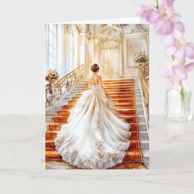 Cartão Noiva de Casamento (Orquídea)