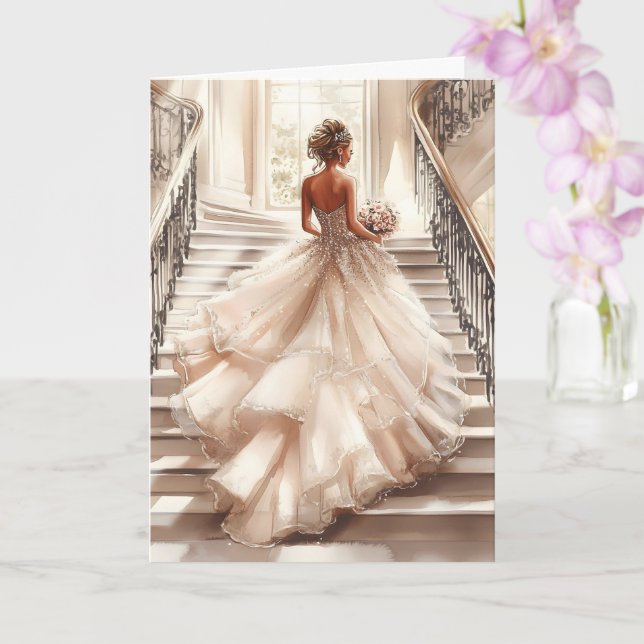 Cartão Noiva de Casamento (Orquídea)