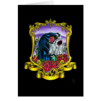 Cartão Noiva de esqueleto