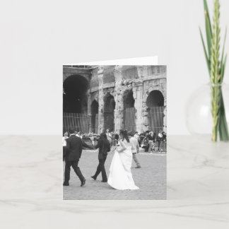 Cartão Noiva do coliseu