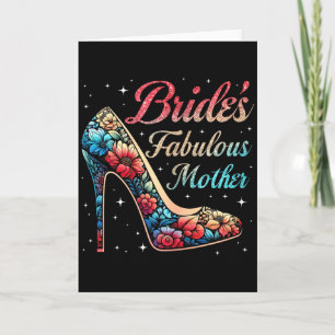 Cartão Noiva fabulosa da mãe floral feliz casamento