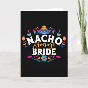 Cartão Noiva Média Nacho Cinco De Mayo Casamento Mexicano