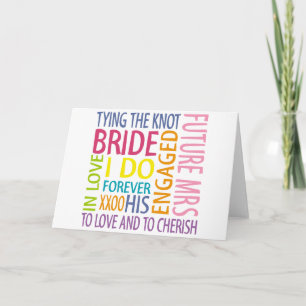 Cartão Noiva Sentiments Wedding