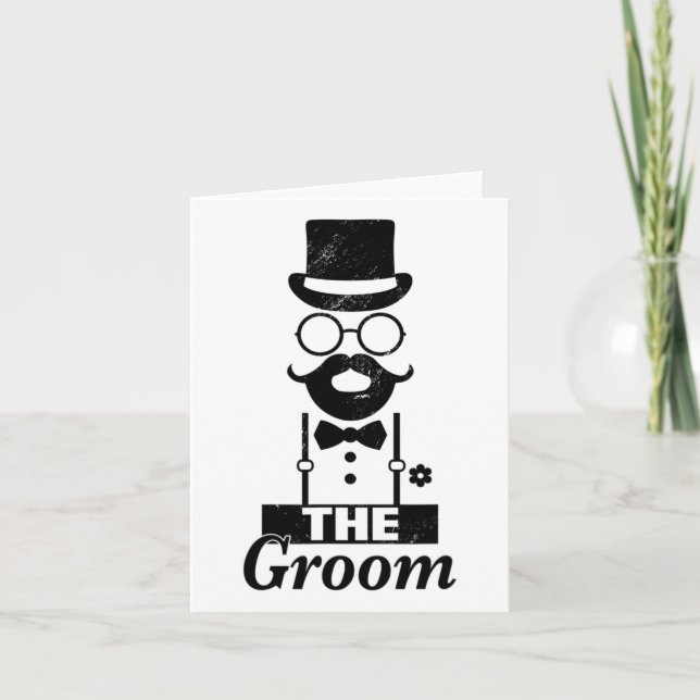 Cartão Noiva Squat Groom Bachelor Party (Frente)