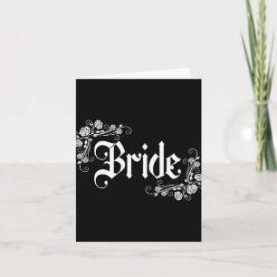 Cartão Noiva Vamos Bridesmaid Go Girls 2024 Gothic Bachel