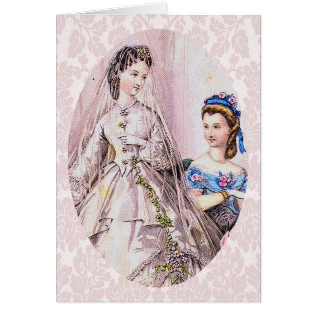 Cartão Noiva Vitoriana de 1863 (Frente)