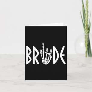 Cartão Noivado de Casamento Gótico do Groom Skeleton Hall