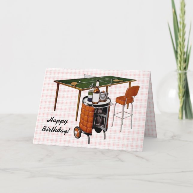 Cartão Noivado dos Jogos e Diversão dos anos 50 (Frente)