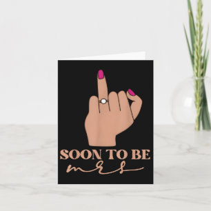 Cartão Noivado Engraçado Em Breve Ser A Sra. Bachelorette