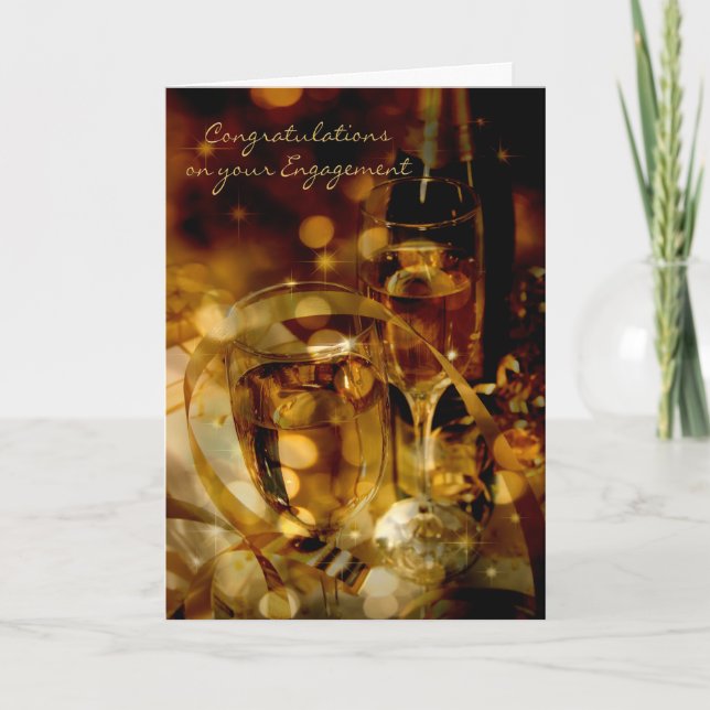 Cartão Noivado parabéns (Frente)