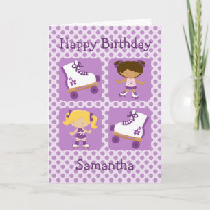 Cartão Noivado Roxo Quatro Quadrados