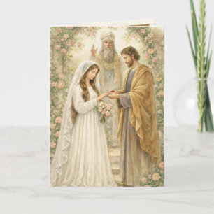 Cartão Noivado Tradicional Católico Maria José