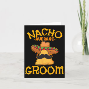 Cartão Noivo Médio Nacho Prato Mexicano Marido Cinco De