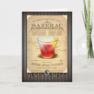 Cartão NOLA Collection Sazerac Cocktail
