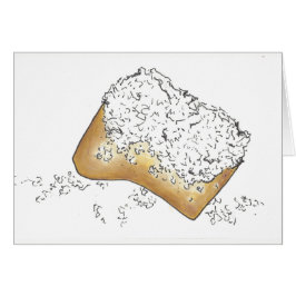 Cartão NOLA New Orleans Louisiana Sugary Beignet Paery