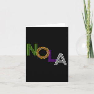 Cartão Nola New Orleans Retro Vintage Carnaval Souvenir G