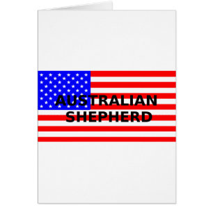 Cartão nome australiano na bandeira