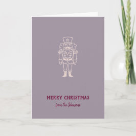 Cartão Nome da Família Personalizado Feliz Natal Príncipe