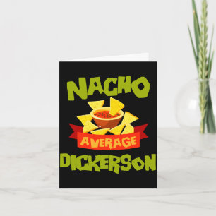 Cartão Nome de família engraçado de aniversário do Dicker
