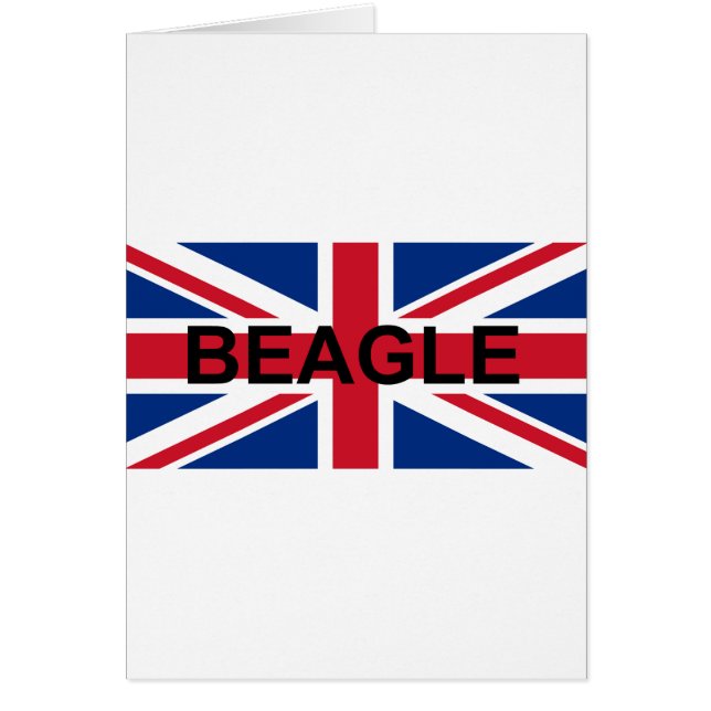 Cartão nome do besouro england United_Kingdom flag (Frente)