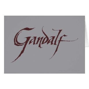 Cartão Nome do Gandalf Sólido