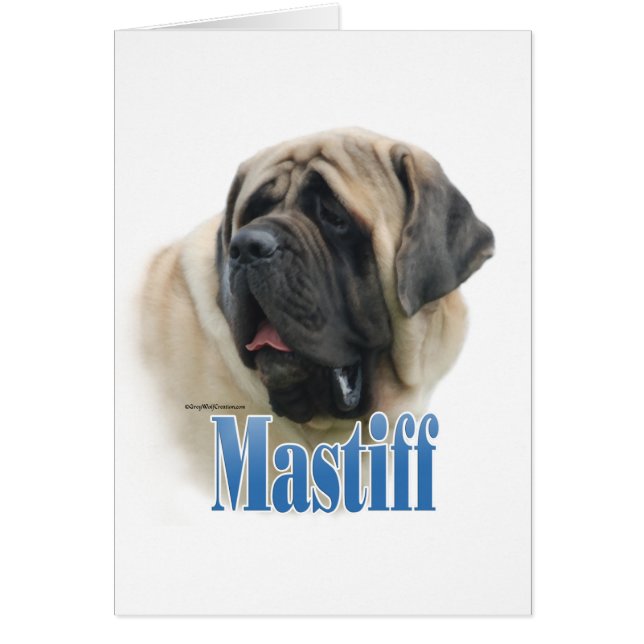 Cartão Nome do Mastiff de Fawn (Frente)