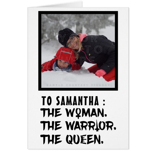 Cartão Nome feito sob encomenda engraçado a mulher o (Frente)