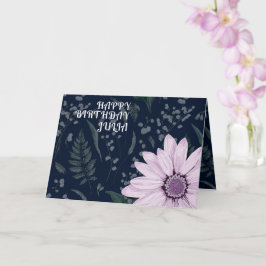 Cartão Nome Personalizado de Aniversário Feliz e Feliz, R