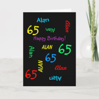 Nome Personalizado, Diversão Negra, 65.º Aniversár