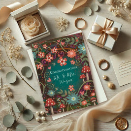 Cartão Nome Personalizado Elegante Bonito Mushroom