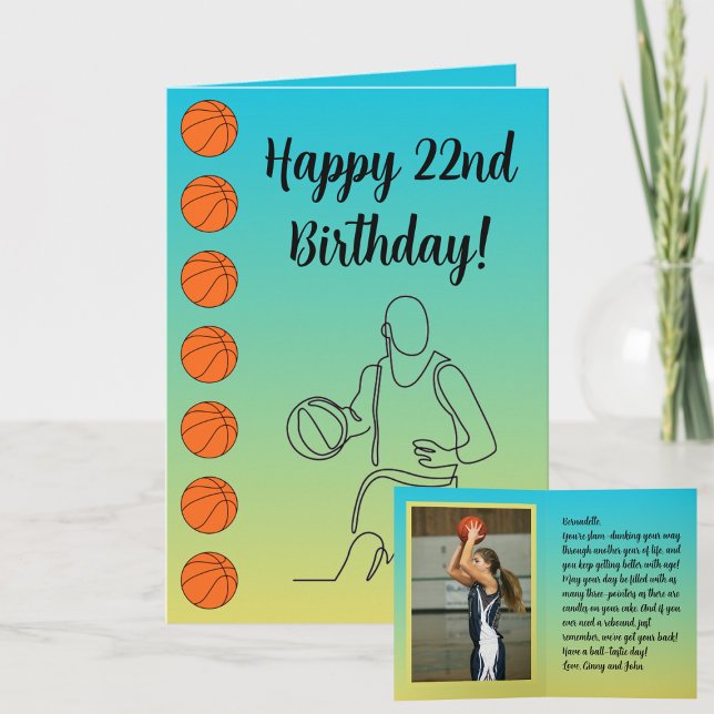 Cartão Nome Personalizado Foto de Sentimento Esportes de  (Criador carregado)