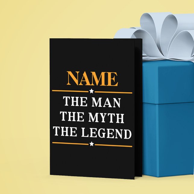 Cartão Nome Personalizado O Homem O Mito A Legenda (Criador carregado)