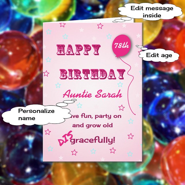 Cartão Nome personalizado qualquer citação engraçada da i (Criador carregado)