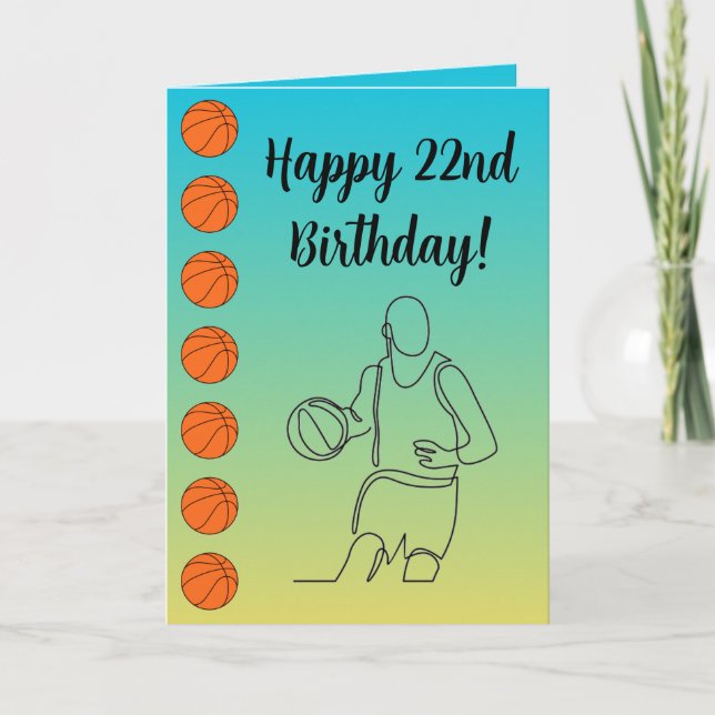 Cartão Nome Personalizado Sentimento Tema Esporte Basquet (Frente)