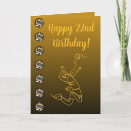 Cartão Nome Personalizado Sentimento Tema Esporte Voleibo