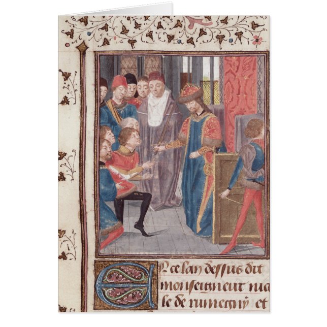 Cartão Nomeação de dois cavaleiros (Frente)