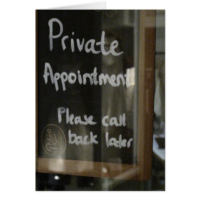 Cartão nomeação privada (Frente)
