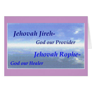 Cartão Nomes da coleção da escritura do deus