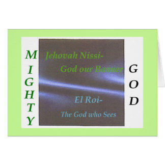 Cartão Nomes da coleção da escritura do deus