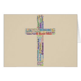 Cartão Nomes da cruz do deus