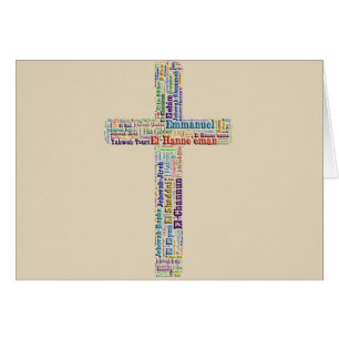 Cartão Nomes da cruz do deus
