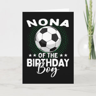 Cartão Nona do jogador de futebol aniversariante
