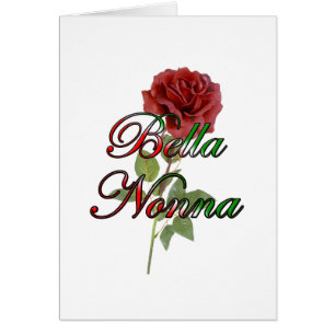 Cartão Nonna (avó bonita de Italain)