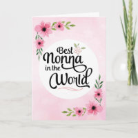 Nonna Birthday - melhor nonna do mundo com flores